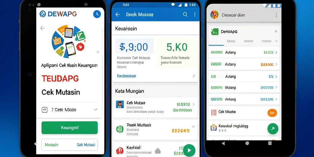 Antarmuka DEWAPG saat melihat mutasi transaksi keuangan.