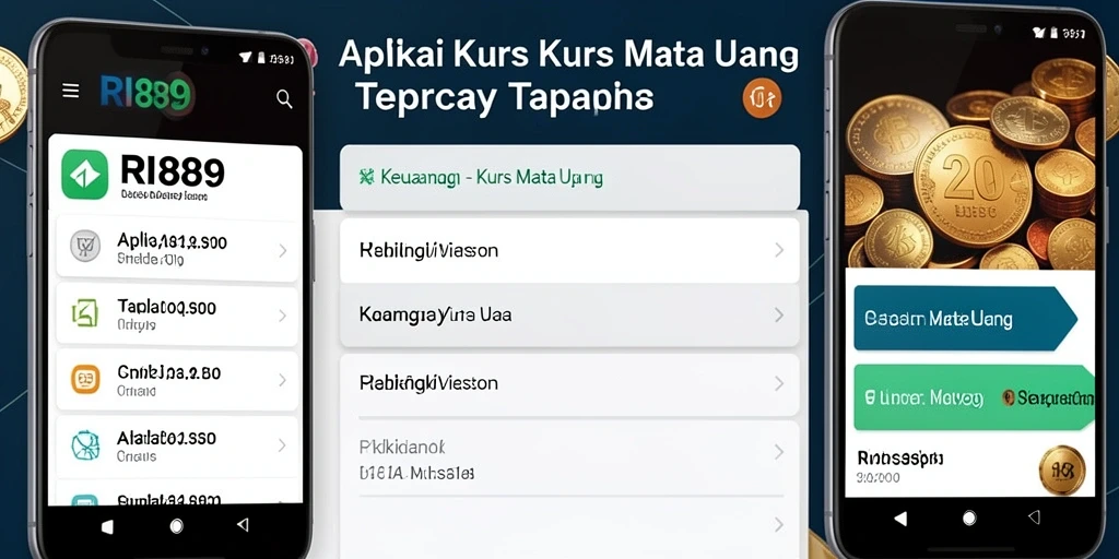 Tampilan antarmuka aplikasi Kurs Mata Uang RI889 yang informatif.