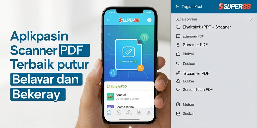 Antarmuka SUPER88 yang sederhana dan fungsional untuk pemindaian PDF.