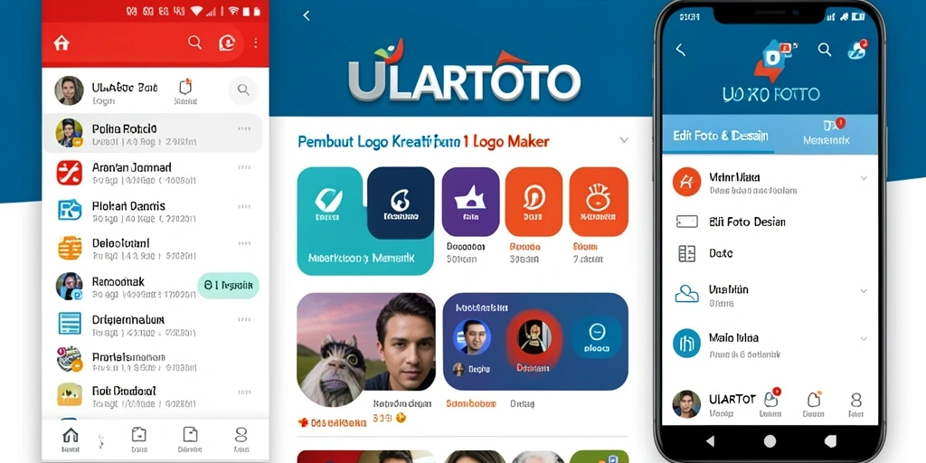 Tampilan menarik ULARTOTO saat membuat logo berkualitas tinggi.
